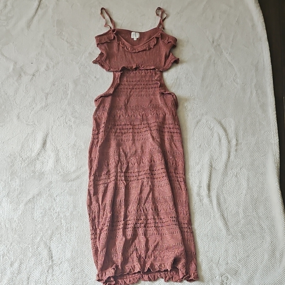 Elegant Mauve Sleeveless Dress